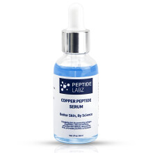 Peptide di rame peptidelabz ghk- cu 12% siero per faccia - anti -ruga - aumento collagene - 1oz/30ml - anti -invecchiamento per blu della pelle