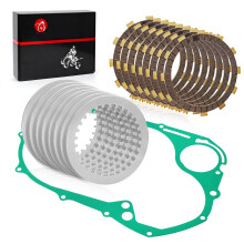 MOTO1988 Kupplungs-Reibplatten-Set und Dichtung fr Yamaha V-Star 1100 XVS1100 19992009, 5P9-W001G-00-00