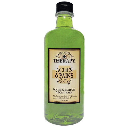 Village Naturals Therapy Αφρώδες Λάδι Μπάνιου, Πόνους και Ενοχλήσεις, 16 Ουγγιές