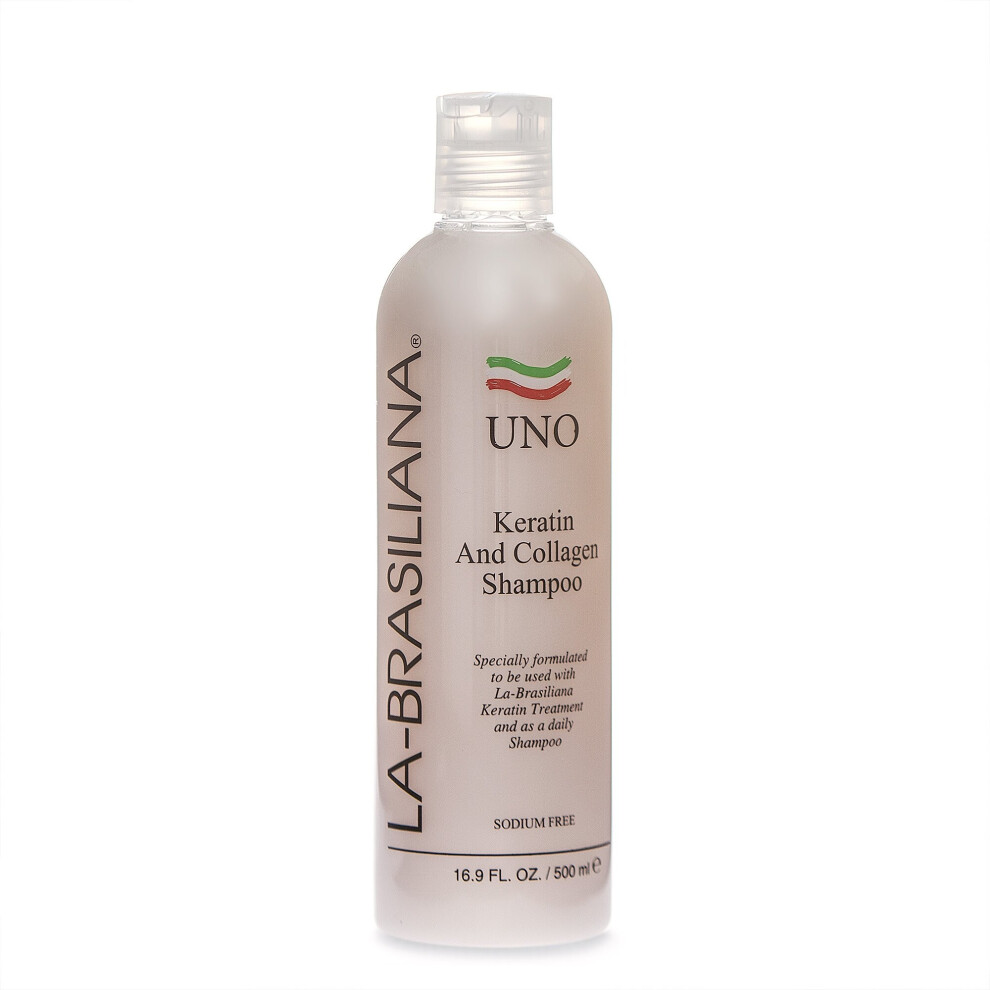 La-Brasiliana Uno Keratin And Collagen Shampoo 16.9 Fl.oz.