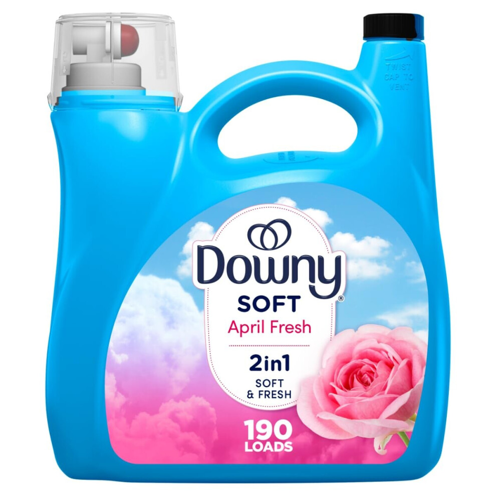 Downy Fabric Softener Liquid April Fresh Scent 140 Fl Oz 190 Loads He Compatible Fabric Softener Liquid Fabric Softener Laundry