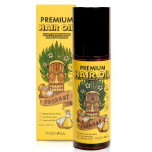 MEDIALL Premium K Beauty Haar l | Kokosnuss-Argan-Serum f r krauses, gesch digtes und lockiges Haar 50 ml