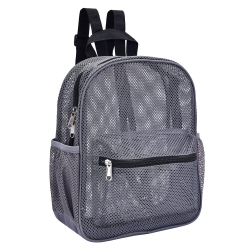 MAY TREE Mini Mesh Backpack See Through Mesh Backpack Small for Commu ...