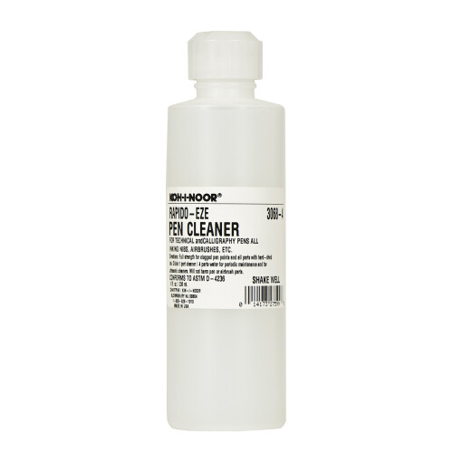 Koh-I-Noor Rapido-Eze Cleaning Solution, 8 oz. Bottle, 1 Each