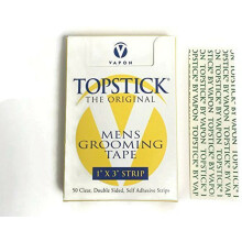 Vapon Topstick 1"""" X 3"""" Straight Strips T150 50 Pieces for Hairpieces and Wigs