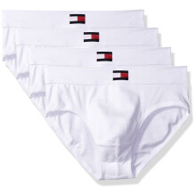Tommy Hilfiger miesten alusvaatteet, 4-pakkaus puuvillaisia klassikkoalushousuja, valkoiset, XL-koko
