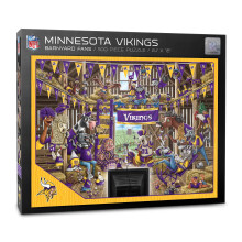 YouTheFan Minnesota Vikings Bondgårdsfans 500-delars pussel - Bondgårdsjubel för Vikings-fans