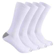 Timberland Mens 4-Pack Full vadderade bes?ttningssockor Vita One Size