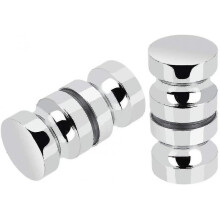 2 Pcs Stainless Steel Sliding Shower Door Knobs Glass Shower Door Handles for Bathroom Kitchen Home