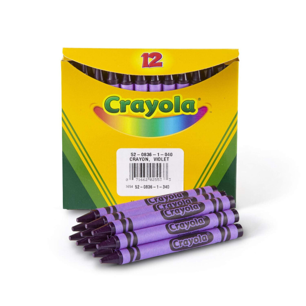 Crayola Crayons Violet Purple Enkele Kleur Crayon Navulling 12 Stuks Bulk Crayons Schoolbenodigdheden-image