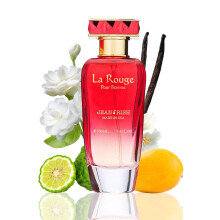Jean Rish La Rouge Eau de Parfum för kvinnor - 3,4 oz / 100 ml, mangonoter, jasmin- och vaniljnoter, långvarig lyxdoft