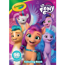 Crayola My Little Pony -v rityskirja tarroilla, lahja tyt ille ja pojille, 96 sivua, ik 3, 4, 5, 6 vuotta