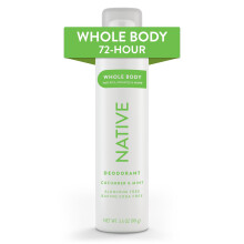 Native Whole Body Deodorant Spray s Prírodnými Zložkami, Deodorant pre Ženy a Mužov | 72 Hodín Ochrany Pred Zápachom
