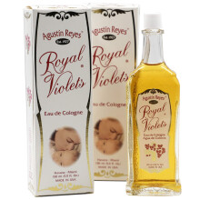 Agustin Reyes Royal Violets Eau de Cologne für Babyhaut, beruhigender Duft, 2-Pack à 150 ml, 2 Glasflaschen