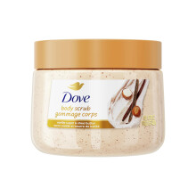 Dove Peeling do ciała z wanilią, cukrem i masłem shea - Nawilża skórę, dzięki czemu jest gładka i promienna (15 oz)