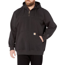 Carhartt Herre Big Rain Defender Loose Fit Heavyweight Quarter-Zip Sweatshirt Sort Large Tall