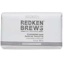 Redken Brews Cleanse Bar voor mannen | Multifunctionele zeep voor gezicht en lichaam | Hydraterend en deodoriserend | Schone en frisse geur | Voor all
