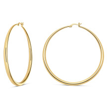 MILLA 14K Gold Hoop Earrings For Women Silver Hoop Earrings & Rose Go
