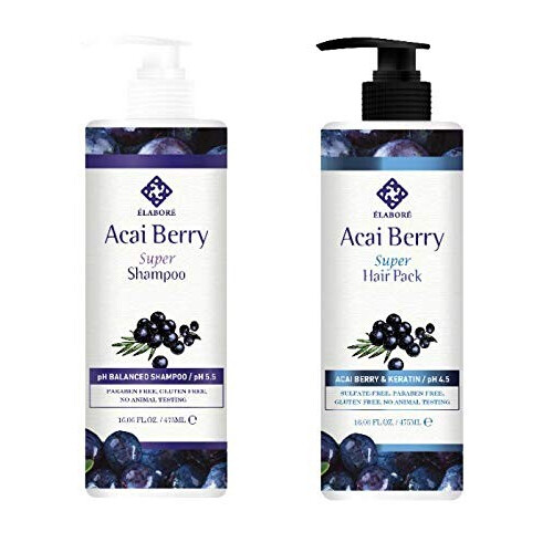 Elabore Acai Berry Super Hair Pack e set shampoo 475 ml
