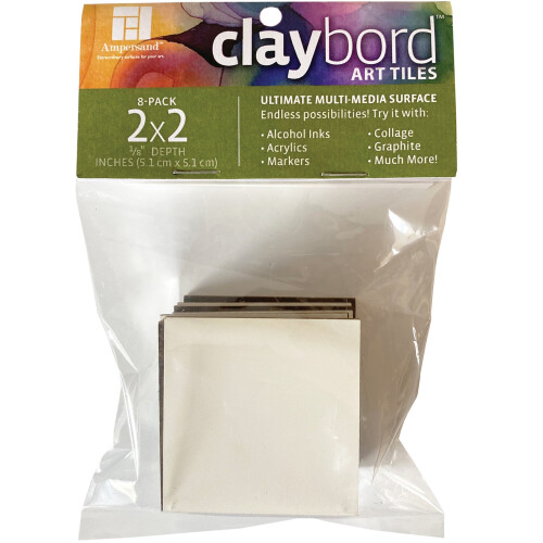 Claybord Art Tile 2x2 8pk