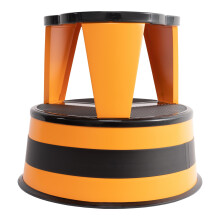 Cramer Kik Step Tritthocker aus Stahl     Zweistufiger Hocker, tr   gt 350 lbs (Orange)
