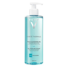Vichy Puret? Thermale Fresh Cleansing Gel | Formulated With Glycerin & Niacinamide | Gentle Gel Cleanser & Makeup Remover | Removes Impurities Without