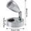 12v Led Reading Light, Rv Reading Led Lamp Interior, 1w Warm Bedside Reading 2