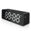 (White) Desktop Mirror Bluetooth Speaker Alarm Clock LCD Digital Full Screen Wirelss Bluetooth Speaker Clock Portable Radio Luminous Sensor Clock 1