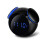 (Black) Bluetooth Speaker Mirror Alarm Clock Support AUX TF Card 7