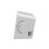 (White) Brother Double Knob Simplified Alarm Clock Touch Adjust Backlight with Temperature Hu 6