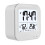 (Rose) Luminous Silent Humidity Temperature Alarm Clock LCD Display Alarm Clock 5