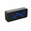 (White) Multifunctional Wooden Digital Clock Two Modes Default Display Time Built-in Battery Voice Control Switch on/off 4