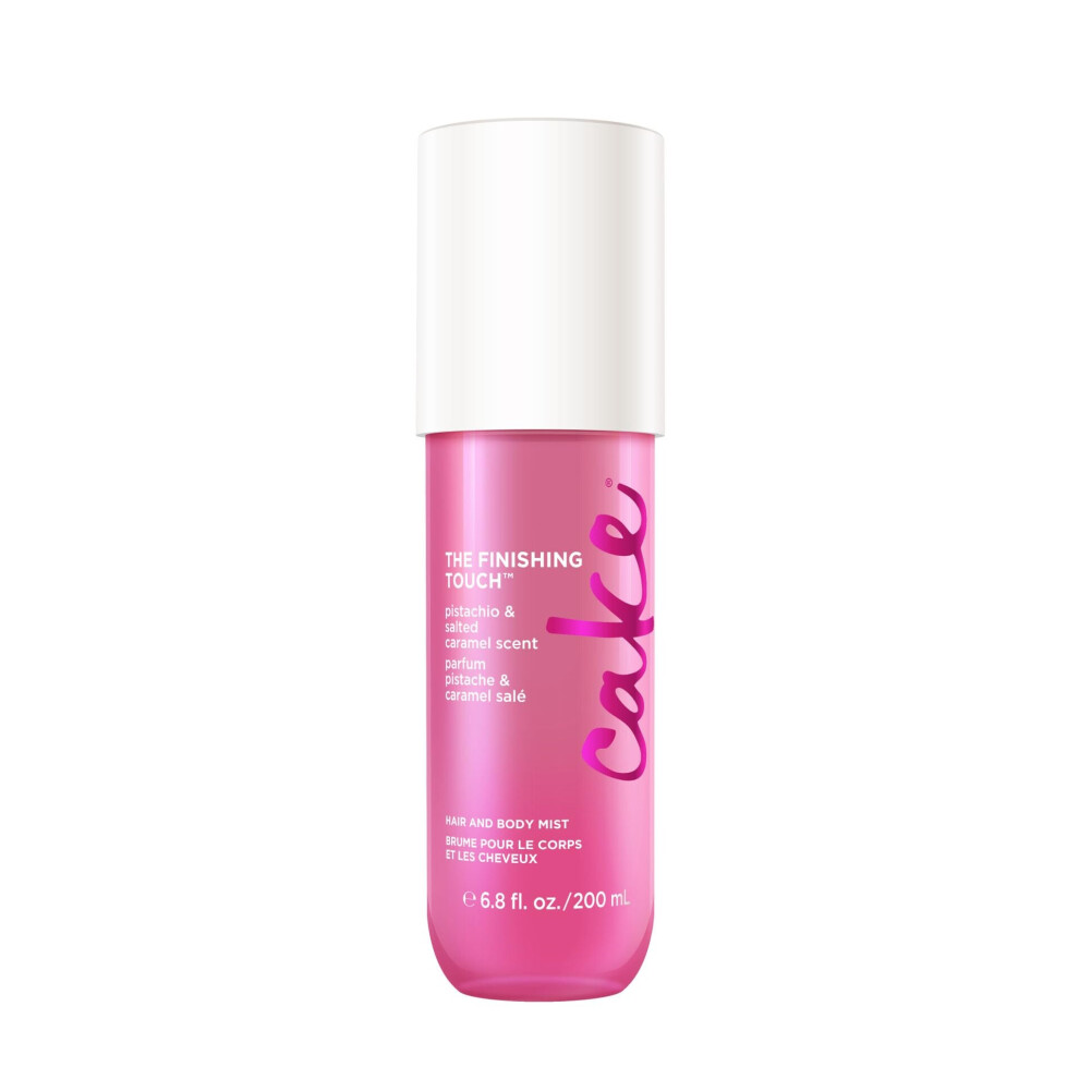 Kakkujen Kauneus Cake Beauty Hair & Body Mist The Finishing Touch - Pistachio & Salted Caramel Scent - Infused With Vitamin E & Argan Oil - For All Skin & Hair Types