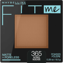 Maybelline Fit Me Matte + Poreless Kompakt púder – Szerecsendió árnyalat – Olajfelszívó, pórusokat kisimító normál–zsíros bőrre