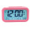 (Black) Intelligent Display Alarm Clock LCD Large Display Night Lighting Digital Clock 6