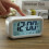 (White) Intelligent Display Alarm Clock LCD Large Display Night Lighting Digital Clock 3