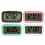 (Black) Intelligent Display Alarm Clock LCD Large Display Night Lighting Digital Clock 1