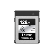 Carte m   moire Lexar Professional CFexpress Type B Silver Series 128 Go pour photographes vid   astes jusqu'    1750/1300 Mo/s vid   o 8K (LCXEX