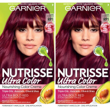 Garnier Hrfrg Nutrisse Ultra Color Nourishing Creme RP1 Rosa Rd (Cherry Flamingo) Permanent hrfrgning 2 Count (Frpackningen kan variera)