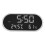 (Grey) Digital USB Alarm Clock Portable Mirror HD LED Clock with Time Humidity Temperature Display Function 13