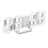 (White) Creative USB Charging 3D Digits Display Adjustable Brightness Alarm Clock 11