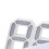 (White) Creative USB Charging 3D Digits Display Adjustable Brightness Alarm Clock 3