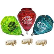 Cometa 3-pack Jumbo Cobra-toppar - hållbara plasttoppar med metallspetsar (ormskinnsdesign) Tillverkade i Mexiko