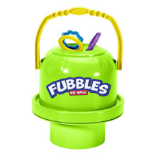 Little Kids Fubbles No-Spill Big Bubble Bucket in groen voor spelen met meerdere kinderen, gemaakt in de VS