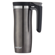 Contigo Handled AUTOSEAL Stainless Steel Travel Mug with Easy-Clean Lid, 16 oz.
