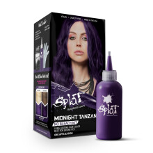 Splat | Kit completo Medianoche | Tinte para el cabello | Semipermanente | Larga duraci   n | Vegano y sin crueldad animal (Tanzanita Medianoche)