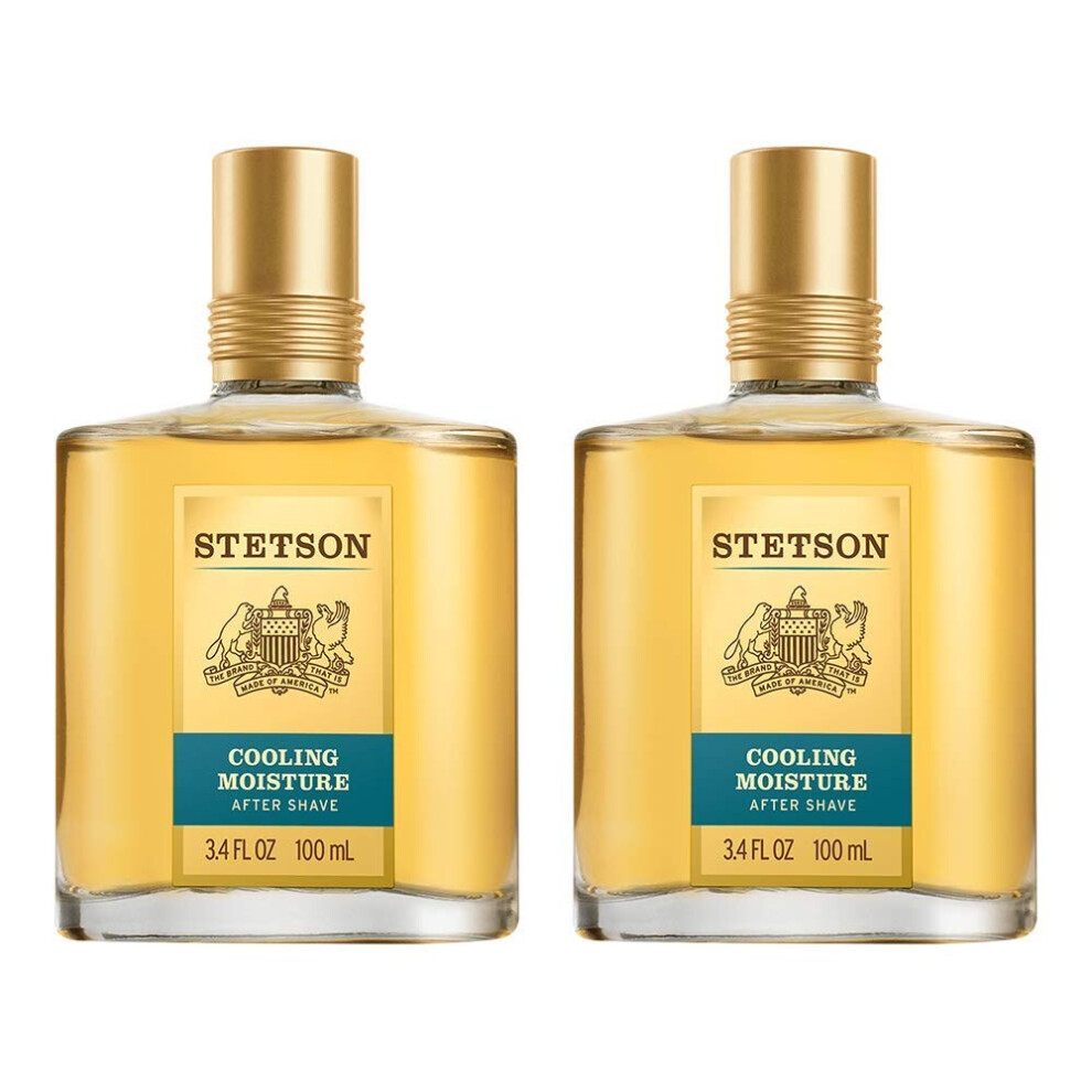 Stetson Cool Moisture Aftershave 3.4 Fluid Ounce 2 Count