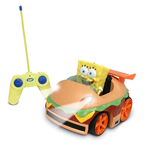 SpongeBob SquarePants NKOK Remote Control Krabby Patty with Spongebob Vehicle, Full Function