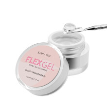 Kiara Sky Flex Gel, Clear Transparent Molding Gel for Nail Art