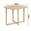 Space Saving Dining Table with 4 Velvet Chairs 6